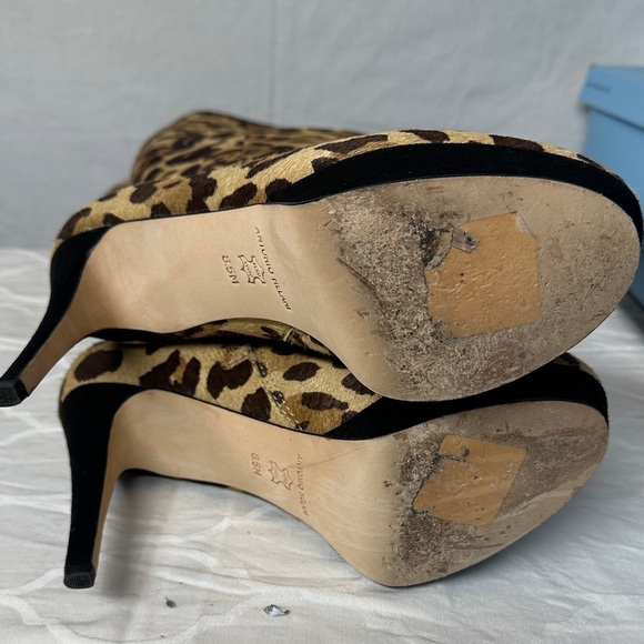Antonio Melani Leopard Print Knee-High Boots Size 8.5 - Picture 8 of 17